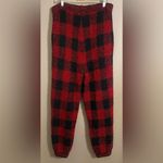 SKIMS  Red and Black Plaid Unisex Joggers Photo 5