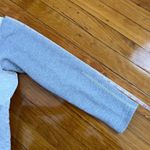 J.Crew Color Block Gray Cream White Back Zip Terry Cloth Sweater Size S Photo 11