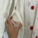 Free People NEW  Emory Embroidered Cotton-Linen Blend Midi Dress Ivory NWOT Sz S Photo 12