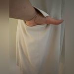 JOHN MEYER OF NORWICH Beige Long Coat & 2 Big Pockets Reverse Hiden Buttons.Sz L Size L Photo 7