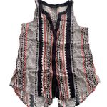 Sanctuary Top Womens Small White Orange Tribal Boho Southwestern Anthropologie Photo 1