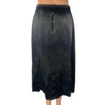 Bentley Women's Black Silky Satin Floral Zipper Midi A Photo 2