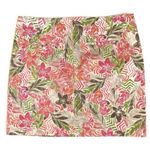 J Jill Live In Chino Floral‎ Tropical Pencil Skirt Pink Size 8 Photo 1