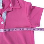 Nanette Lepore  Pink Short Sleeve French Terry Polo Shirt Top Women's Small Photo 5