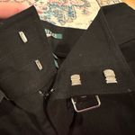 Ralph Lauren Lauren Black Denim Double Buckle Stretchy Pencil Skirt Size 12 Photo 3