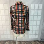 Aritzia Sunday best colorful plaid long sleeve button down shirt size XS Photo 4