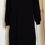 Sol Angeles Billow Midi Dress Fleeced French Terry Black Sz L Brand New Photo 0