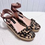 Steven By Steve Madden Steven‎ by Steve Madden Leopard Print Wedge Heels Espadrilles  size 6.5 Photo 1