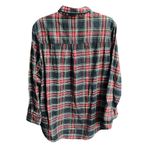 Topshop Plaid Button Down Shirt Dress Red Black Size 6 Photo 1