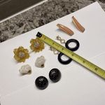 Lot Of 5 Costume Statement Earrings Pierced Dangle / Stud Mix Photo 3