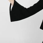 Mango Suit Black Women's Flared Sleeve Blazer Size USA XS EUR S MEX CH Photo 2