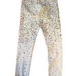 Zyia ACTIVE White Stay Gold Light N' Tight High Rise 7/8 Leggings Flecked Photo 3