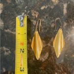Elegant Gold Foil Dangle Earrings Photo 1
