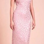Tadashi Shoji SHO by  pink leopard sequence bodycon halter dress size XS Photo 0