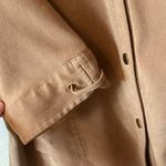 JM Collection Collared V-Neck Shirt/Jacket From  - Tan Photo 3