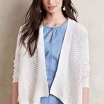 Anthropologie  Rosie Neira Nansen Pointelle Knit Cream Cardigan Sz XS Photo 0