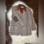 Pendleton Knockabouts by  vintage suede collar/elbow blazer sz 14W Photo 1