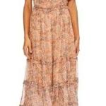 Anthropologie Love The Label by Waterlily Floral Prairie Midi Dress Ruffle Small Photo 1