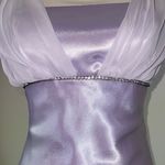 Vintage Lavender Satin Prom Dress Purple Photo 8