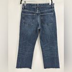 ZARA +Denim Women’s Jeans Size 28 USA 4 Raw Hem Cropped Wide Leg Blue size 28 Photo 8