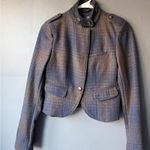 American Eagle  Outfitter XS Plaid Wool Military Style Jacket Photo 0