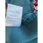 Soprano  Floral Kimono Robe Teal/Pink/Black Sash Size Large Boho Festival Photo 5