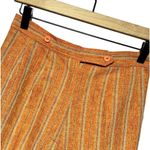 Vintage Orange Max Moda Striped Funky Trouser Waist 26” length 37” Inseam 24” Orange Photo 4