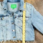 Guess  Cropped Denim Jacket Raw Hem Medium Photo 2
