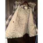 Woolrich  Women's Sz Medium M Plaid Brown Faux‎ Fur Trim Hooded Winter Coat Warm Photo 9