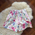 Laura Ashley 80s vintage floral pleated shorts high rise pastel 80s print Photo 2