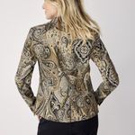 New Summum Paisley Fantasy Blazer brown tan yellow size 36 / small workwear Photo 1