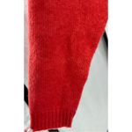 Talbots  coral red  mock neck wool blend sweater fair isle thick warm winter L Photo 2