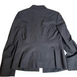ROMAN Black Charcoal Shoulder Pad Blazer Button Up Office Interview‎ 4 Small Photo 2