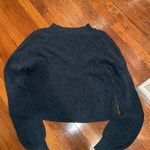 525 America  balloon sleeved mock neck knit sweater large dark teal Photo 5