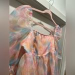 SheIn Pastel Rainbow Puff Sleeve Tulle Fairy Princess Costume Cosplay Mini Dress - LP Photo 7