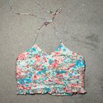 American Eagle  Halter Cami Floral Top Size Small Photo 0