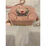 Juicy Couture  Pink Crossbody Bag Embroidered Crown‎ Heart Chain Strap New Photo 6