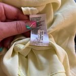 American Eagle  Pastel Yellow Side Tie Wrap Midi Skirt Neon Spring Size Medium Photo 8