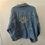 Harley Davidson Blue Denim Jacket Photo 1