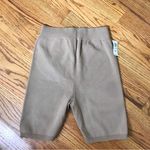 Aritzia Wilfred Tan Knit Biker Shorts Photo 4