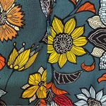 Anthropologie Geneva Halter Wide Leg Floral Jumpsuit Green Size XS Photo 11