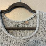 Anthropologie  Knitted & Knotted blue and gray wool blend and lace sweater small Photo 3