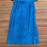 VTG BLUE TERRY CLOTH TWO PIECE BLAZER & PENCIL SKIRT SET BUSINESS GIRL BOSS Photo 8