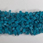 Women’s Turquoise Colored Chip/Stones Stretch Cuff Bracelet EUC OS Photo 3