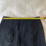 Honey Punch Mini Skirt Black w Tie Detail Sz S Photo 3