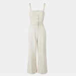 STAUD Mongo Jumpsuit Size M White Size M Photo 3