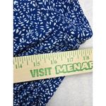 Kaileigh Kaela Faux Wrap Knit Dress Navy White Floral Print Short Sleeve M New Photo 8