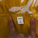 Old Navy  Mustard One Shoulder Dress with White Floral Pattern Photo 6