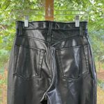 Abercrombie & Fitch Women's Straight High Rise Vegan Leather Jeans Size 2. NEW Photo 3