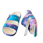 Crocs NWT Unisex Classic Tie Dye Two-Strap Sandals Slide M11 W 13 Photo 2